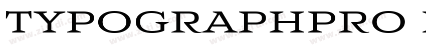 TYPOGRAPHPRO ExteaBo字体转换